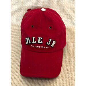 Chase Authentics DALE JR Nascar Budweiser Red Baseball Cap Slide Adjustable